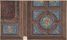 Design for Dining Room Ceiling, Hôtel de Behague, 1870. Creators: Jules-Edmond-Charles Lachaise, Eugène-Pierre Gourdet.