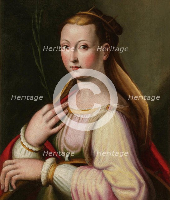 Self-Portrait as Saint Catherine of Alexandria. Creator: Longhi, Barbara (1552-c. 1638).