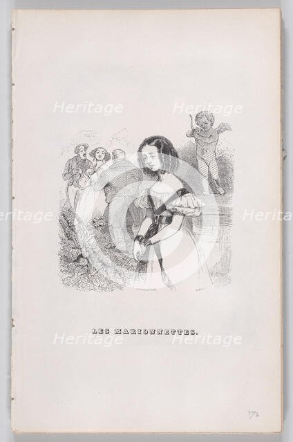 The Puppets from The Complete Works of Béranger, 1836. Creator: John Thompson.