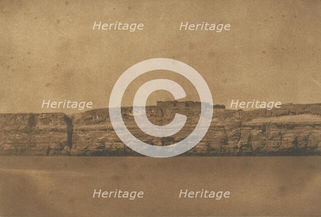 Vue de Djebel-el-teir et du Convent de la Poulie, 1850. Creator: Maxime du Camp.