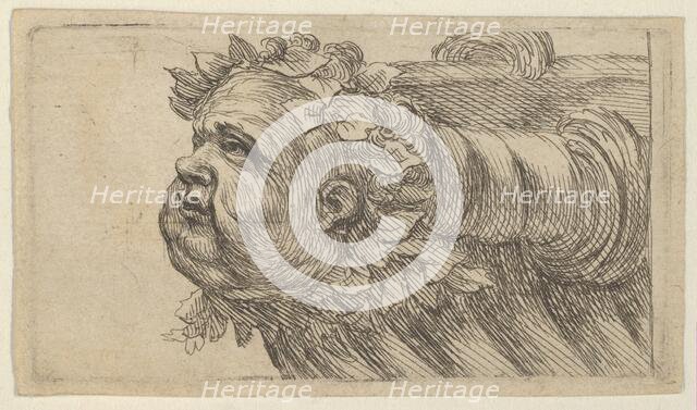 Head of a Child on the Bow of a Ship, from Divers Masques, ca. 1635-45. Creator: Francois Chauveau.