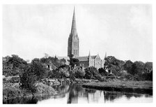 Salisbury Cathedral, 1901.Artist: London Stereotype Works