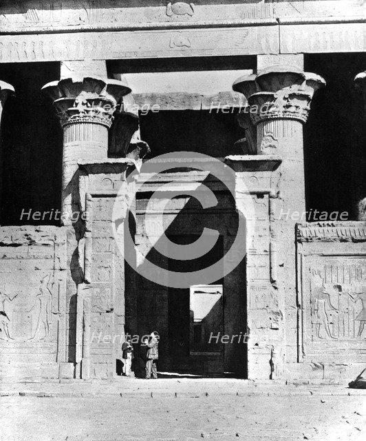 Temple Edfu, Egypt, 1893. Artist: Auguste Edouard Mariette