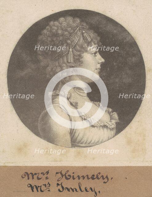 Mrs. James Henderson Imlay, 1801. Creator: Charles Balthazar Julien Févret de Saint-Mémin.