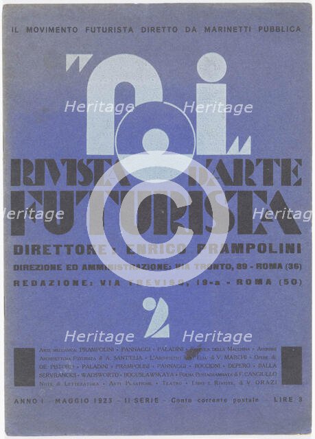 Noi. Rivista d'arte futurista , 1923-1925. Creator: Marinetti, Filippo Tommaso (1876-1944).