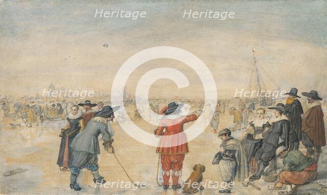 Winter Games on the Frozen River Ijssel, c. 1626. Creator: Hendrick Avercamp.