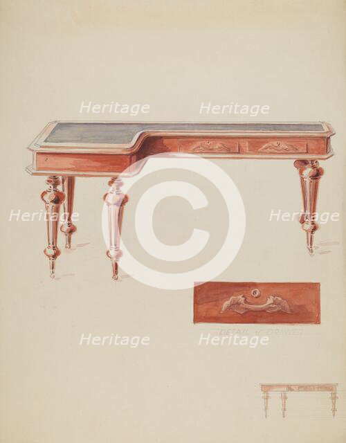 Table, c. 1936. Creator: Hebilly West.