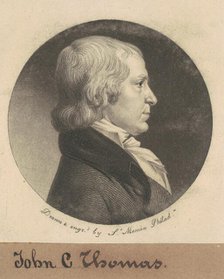 John Chew Thomas, 1800. Creator: Charles Balthazar Julien Févret de Saint-Mémin.