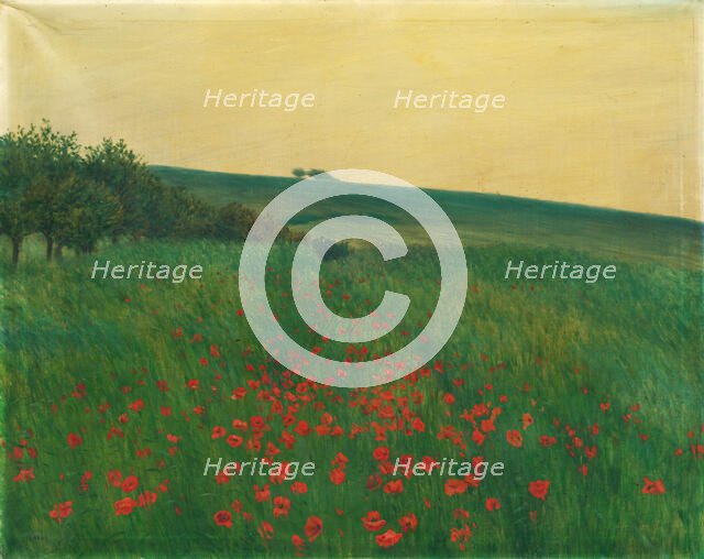 Red Poppies, 1910. Creator: Frantisek Kavan.