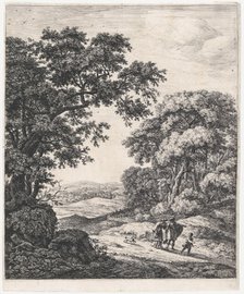 The Departure of Hagar, 17th century. Creator: Anthonie Waterloo.