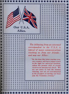 'Our U.S.A. Allies', 1917. Artist: Unknown.