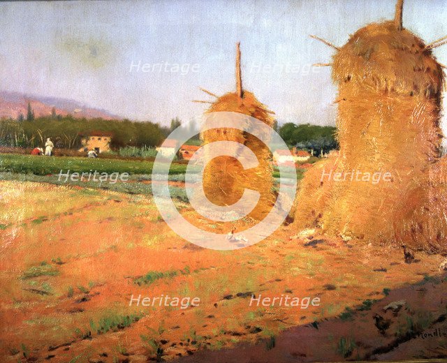 'Haystacks', painting by Isidre Nonell.