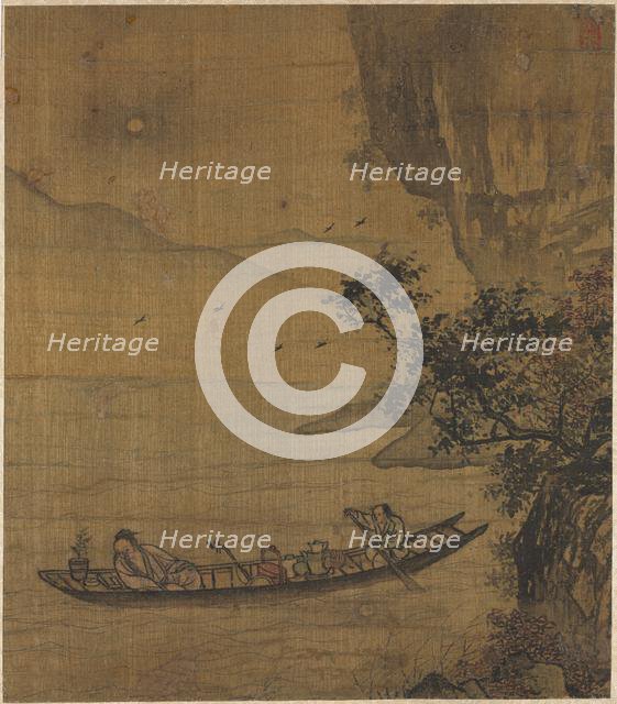 Boating in Moonlight, 1600s. Creator: Unknown.