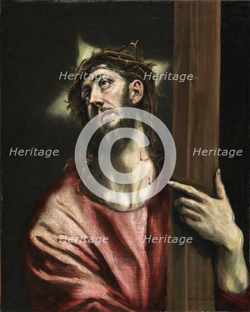 Christ with the Cross, 1587. Creator: El Greco.