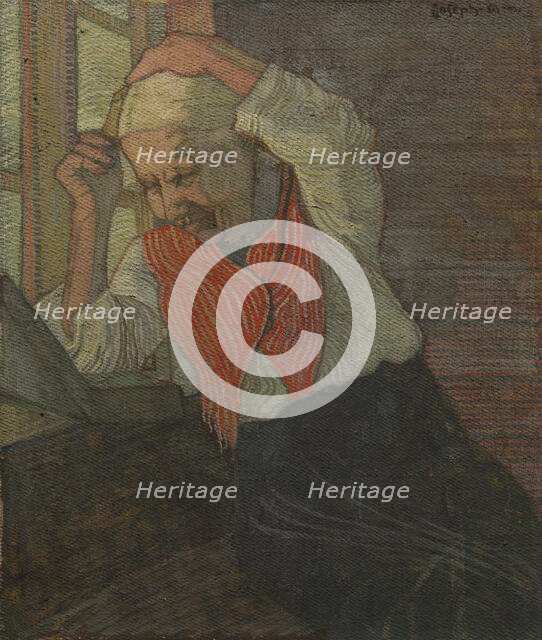 Woman Combing her Hair. Creator: Joseph Alanen.