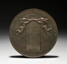 Medal (reverse), 1878. Creator: Eugène André Oudiné (French, 1810-1887).