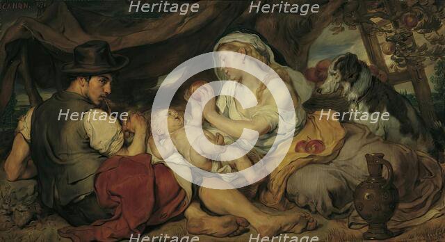 The afternoon rest, 1878. Creator: Hans Canon.