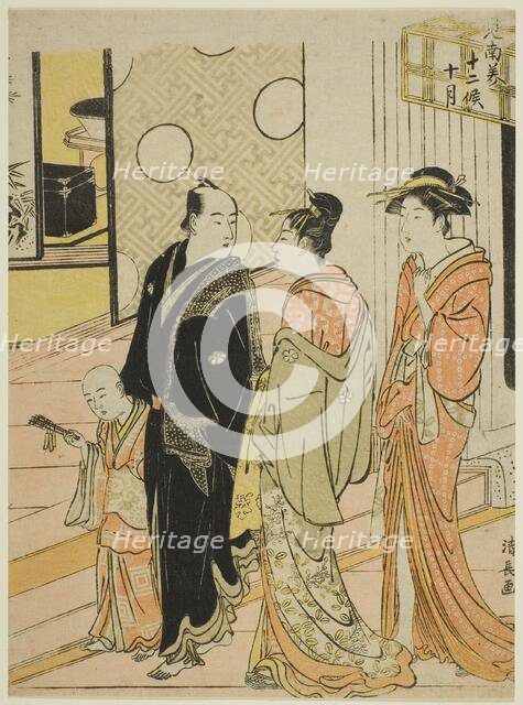 The Tenth Month (Jugatsu), from the series "Twelve Months in the South (Minami juni ko)", c.1783/84. Creator: Torii Kiyonaga.