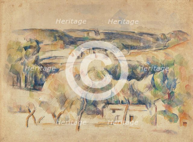 Landscape in Provence, 1900-1904 . Creator: Cézanne, Paul (1839-1906).
