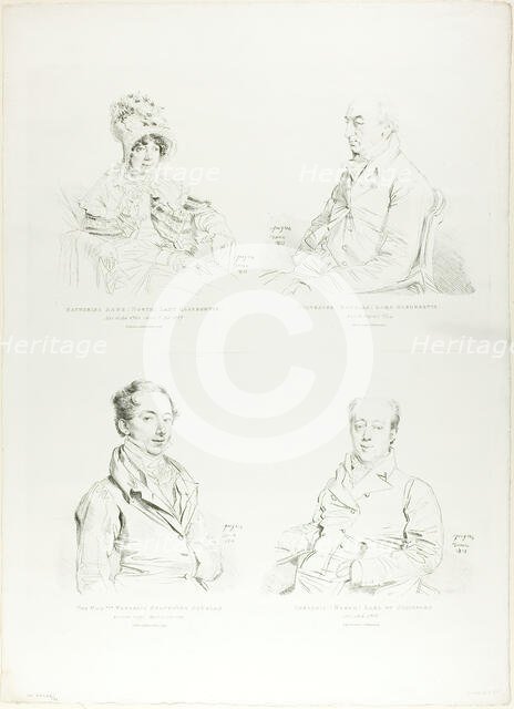 Four Family Portraits, 1815. Creator: Jean-Auguste-Dominique Ingres.