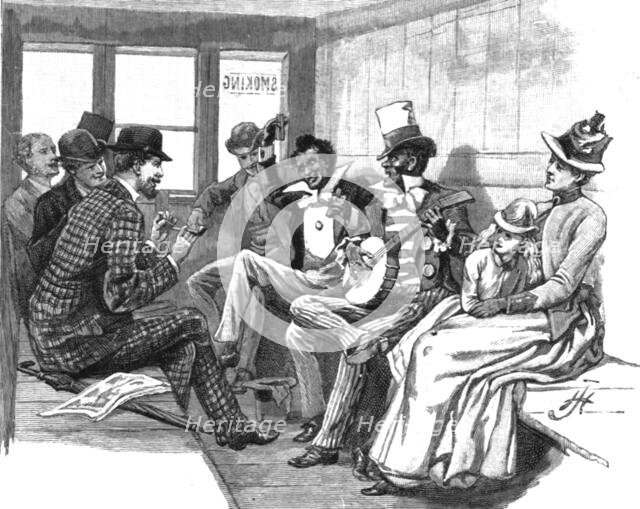 ''Studies of Life and Character at a Railway Station; Working their way to the Seaside', 1890. Creator: Unknown.