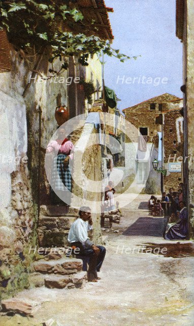 Street scene, Taormina, Sicily, Italy, c1923. Artist: Unknown