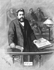 ''Celebrities of the Day -- The Rev.Charles Haddon Spurgeon; Pastor of the Metropolitan Tabernacle', Creator: Lance Calkin.