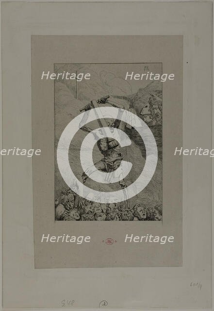 Third Future, plate six from Eve and the Future, 1880. Creator: Max Klinger.