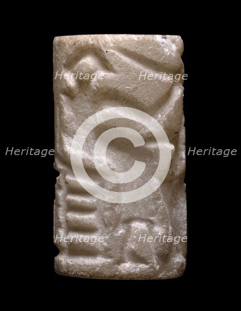 Cylinder Seal (Early Dynastic 'Human Activity' Scenes), ED II, 2750-2600 BC Artist: Unknown.