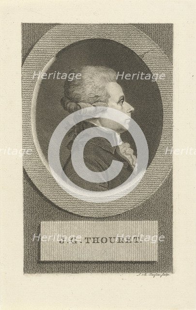 Portrait of Jacques Guillaume Thouret (1746-1794), 1790s.