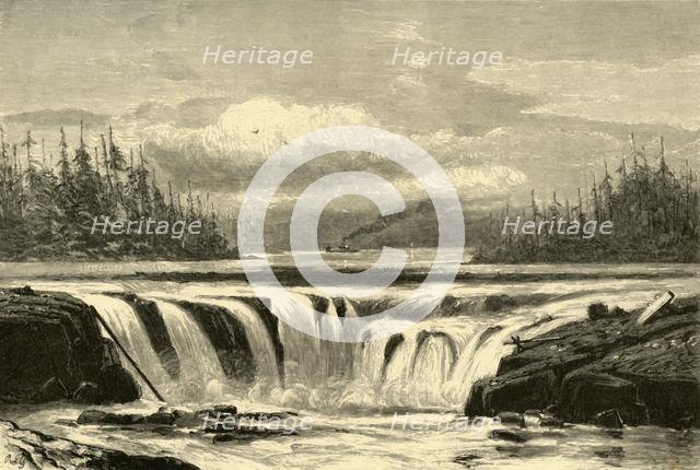 'Falls of the Willamette', 1872.  Creator: Alfred Harral.