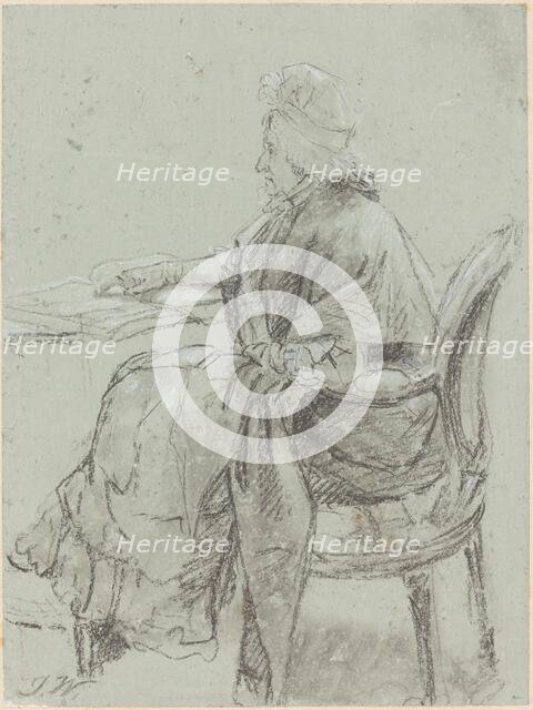 Study of an Elderly Woman for "Disobedience Discovered", c. 1797. Creator: James Ward.