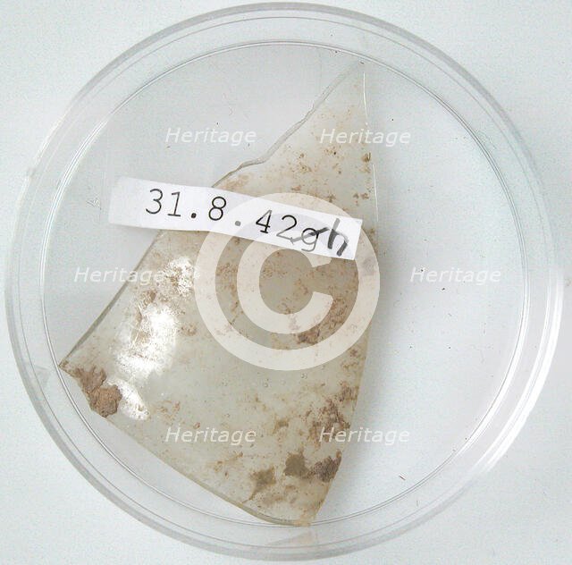 Glass Fragment, Coptic, 4th century. Creator: Unknown.