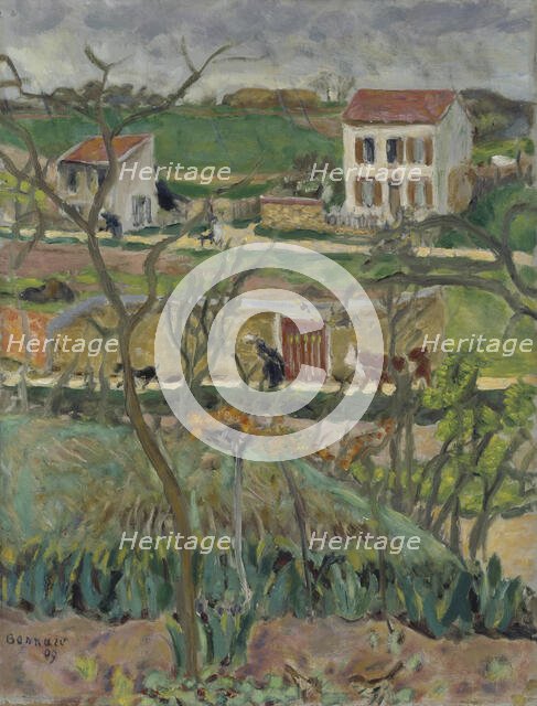 Rainy Landscape; Landscape in Rainy Weather, 1909. Creator: Pierre Bonnard.