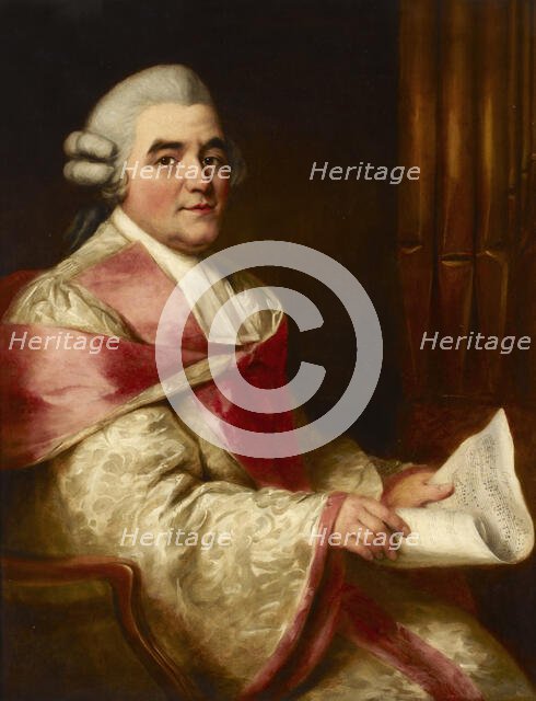 Portrait of the composer Samuel Arnold (1740-1802), c1780. Creator: Russell, John (1745-1806).