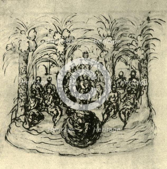 'The Maritime Chariot Containing the Queen and Masquers', c1635, (1942). Creator: Inigo Jones.