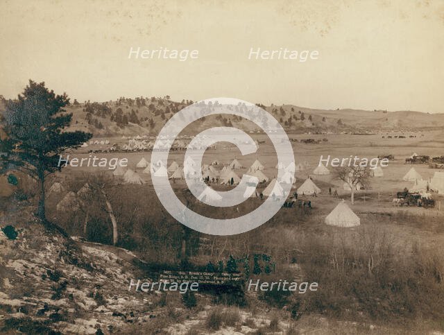 General Brook's Camp Camp near Pine Ridge SD, Jan 17, 1891, 1891. Creator: John C. H. Grabill.