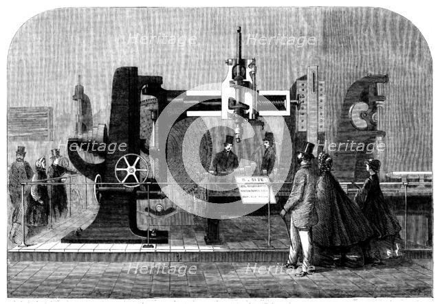 The International Exhibition - Whitworth's self-acting radial, drilling-machine, etc., 1862. Creator: Unknown.
