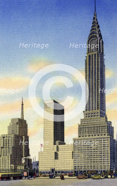 Chrysler Building and Chrysler Building East, New York City, New York, USA, 1951. Artist: Unknown