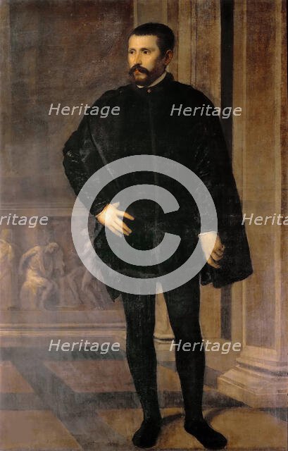 Portrait of Diego Hurtado de Mendoza y Pacheco (1503-1575), ca 1535-1540. Creator: Titian (1488-1576).