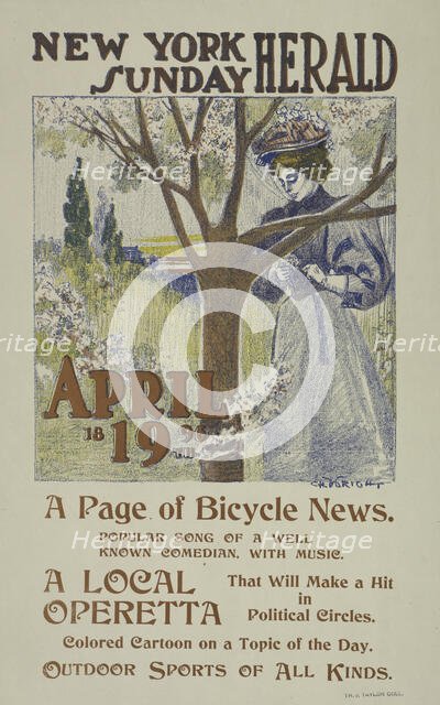 The New York Sunday herald. April 19th 1896., c1896. Creator: Charles Hubbard Wright.