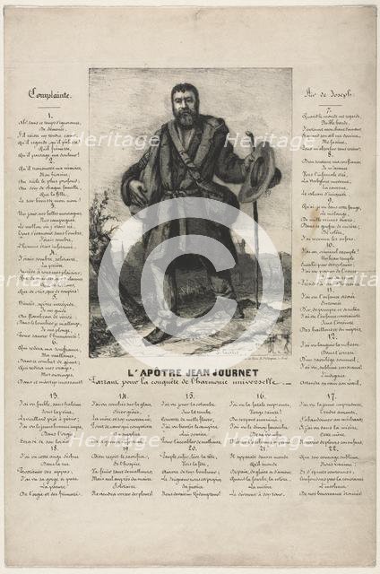 Jean Journet Departing for the Conquest of Universal Harmony, 1850. Creator: Gustave Courbet (French, 1819-1877).