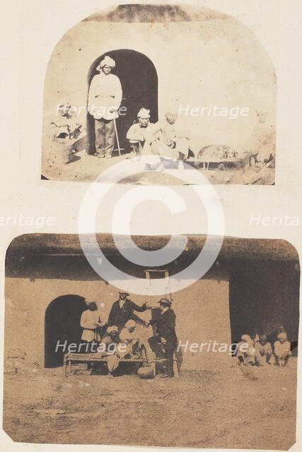 Servants and Dog, 1850s. Creator: Unknown.