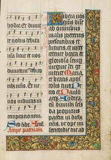 Decorated Text Page; Missal, about 1500-1505. Creator: Unknown.