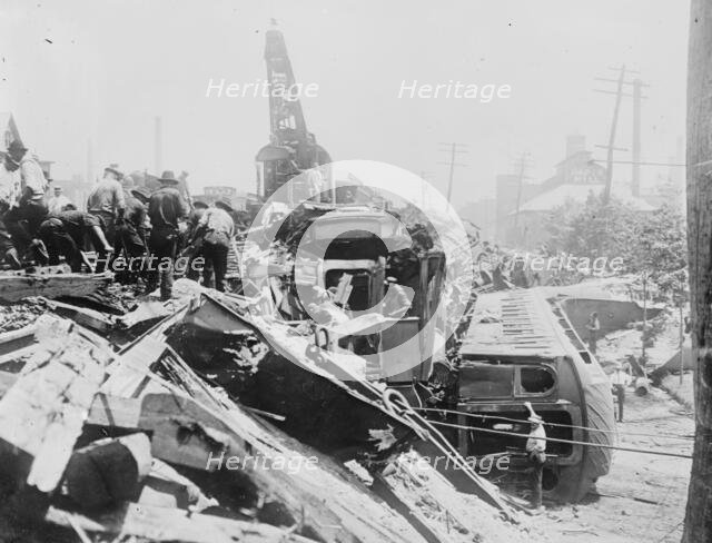 BRIDGEPORT wreck, between c1910 and c1915. Creator: Bain News Service.