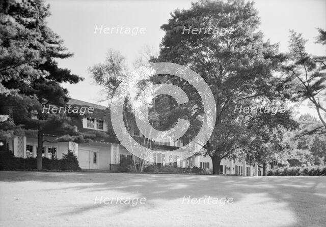 William S Paley, residence in Manhasset, Long Island, 1942. Creator: Gottscho-Schleisner, Inc.