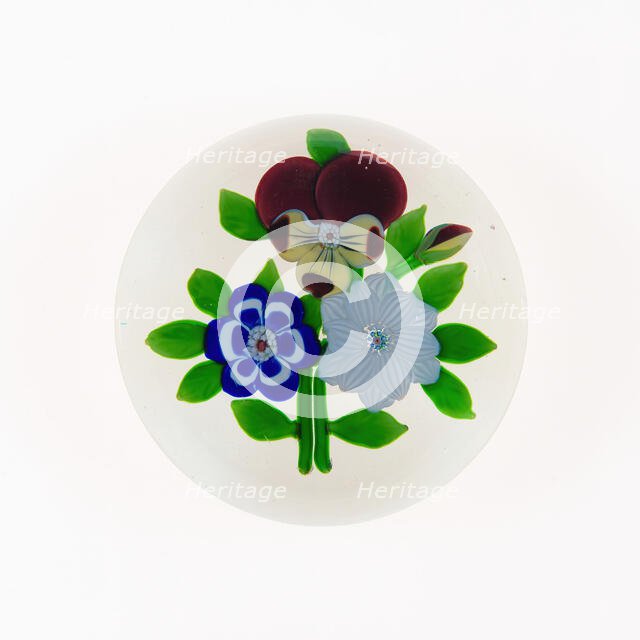 Paperweight, Baccarat, c. 1845-60. Creator: Baccarat Glasshouse.