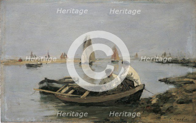 The Estuary, mid 19th century. Artist: Eugene Louis Boudin.