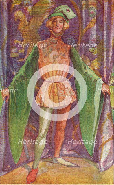 'A Man of the Time of Henry V', 1907. Artist: Dion Clayton Calthrop.