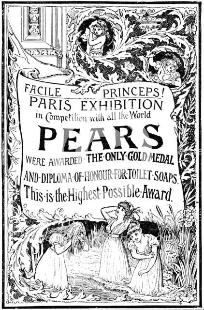 Advertisement for Pears’ Soap, 1890. Creator: Unknown.